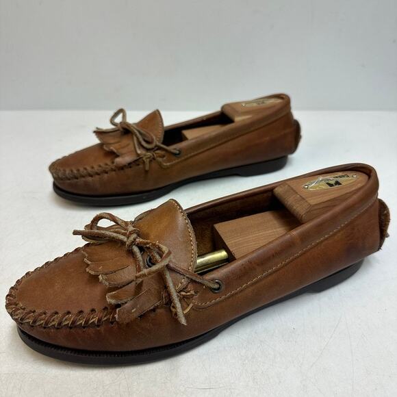 VGUC Rancourt & Co. x Polo Country Tassel Loafer Kiltie Moc Made in USA 8.5 B main image 5